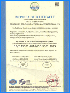  Certificado ISO9001 