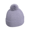 Chapéu de malha de lã/acrílico de alta qualidade quente gorro de inverno cor rosa chapéus de inverno com pompom