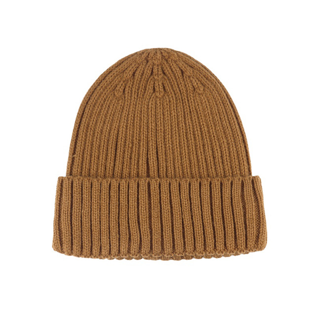 Gorro de inverno de alta qualidade, cor verde lisa, lã quente, gorro tricotado para tamanho único, serve para todos