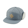 Boné snapback de 7 painéis com bandeiras de nylon acolchoado com diamantes e boné de veludo cotelê com fecho ajustável