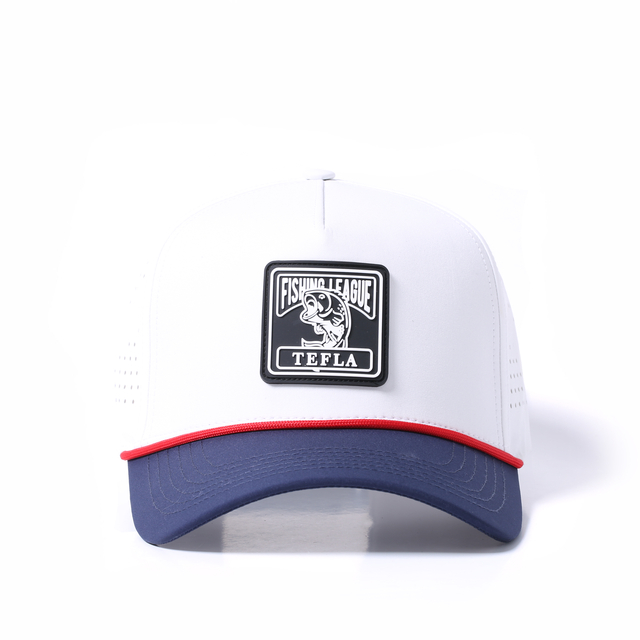 5 pain&eacute;is personalizados de borracha de PVC com corte a laser chap&eacute;u de golfe tampas de secagem r&aacute;pida com 2 tons 