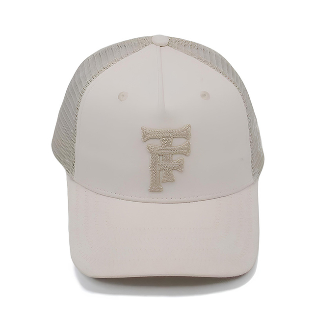 Bon&eacute; de caminhoneiro com malha bordada personalizada de secagem r&aacute;pida